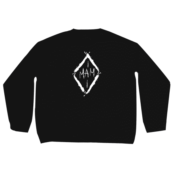 Classic Crewneck Front Black MAMPICI