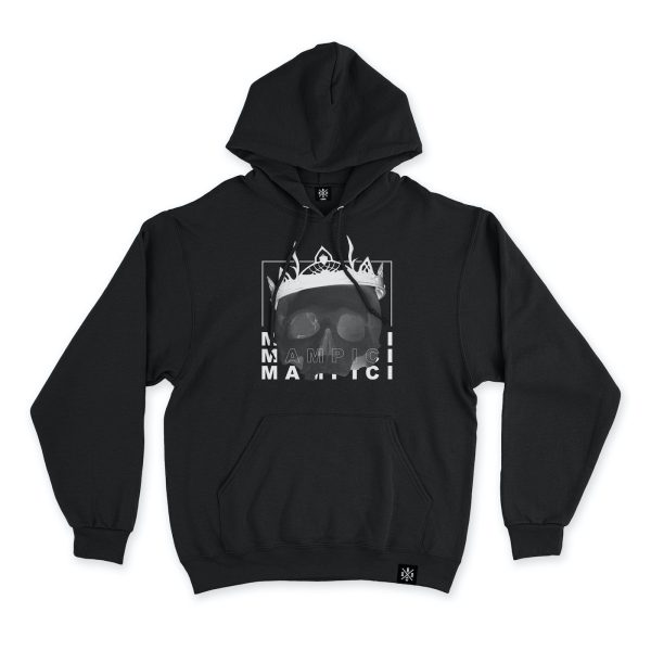 King Hoodie Black Front MAMPICI