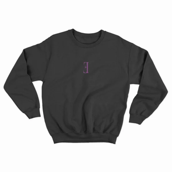 Wings Crewneck Front Black MAMPICI