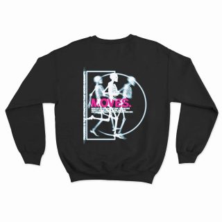 Moves Crewneck Back Black MAMPICI