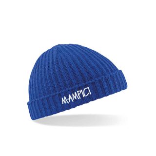 Winter Half Cap MAMPICI Blue