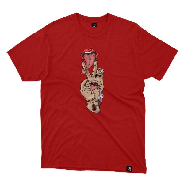 tee-hand-red