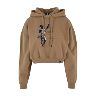 THE DEATH OF MEDUSA Premium Crop Cotton Hoodie